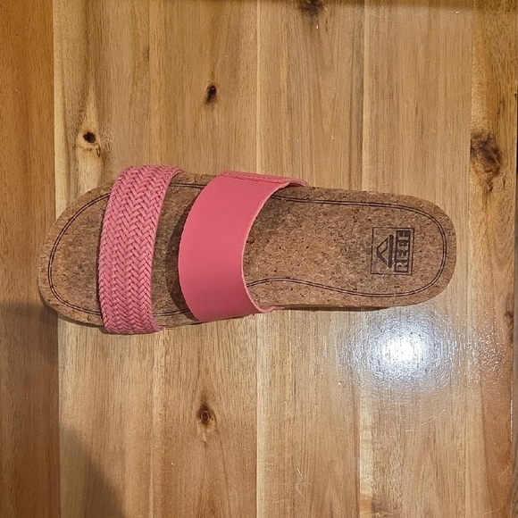 Reef Cushion Vista Hi Pink Braid Women's Sandals - Picture 3 of 7